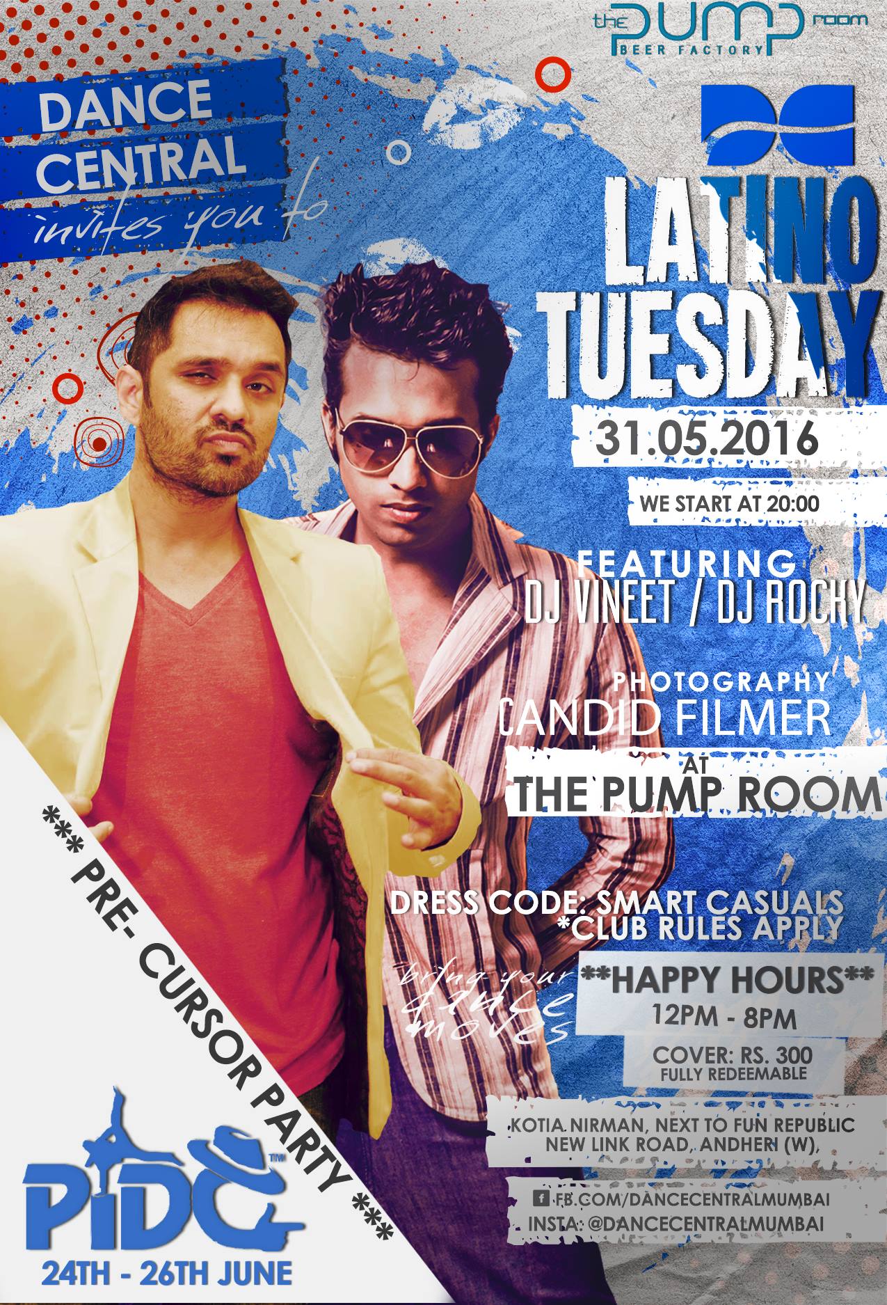 PIDC Pre-Cursor Party by Dance Central at The Pump Room