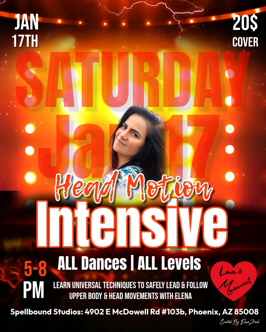 Head Motion Intensive for Partner Dance