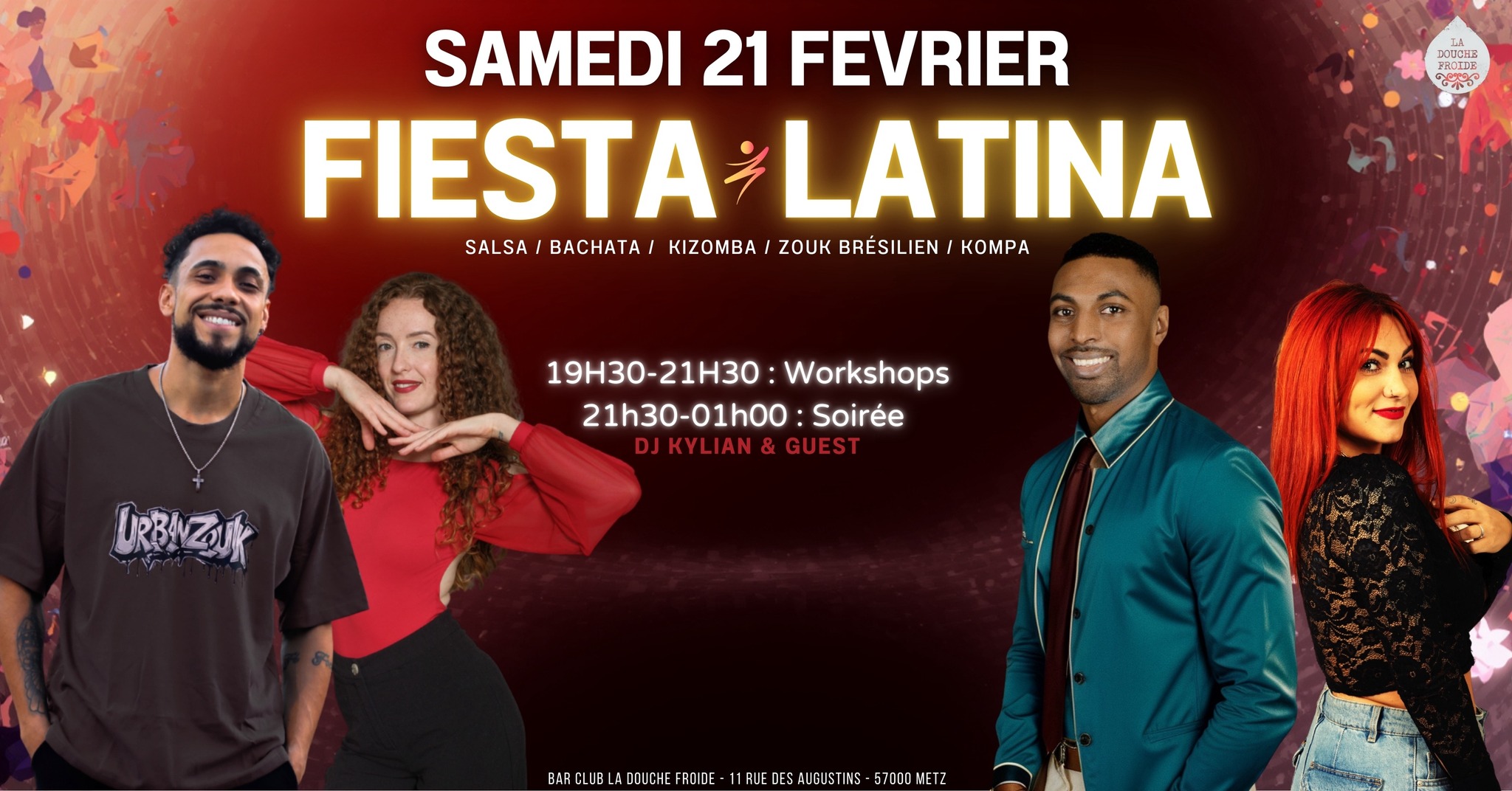 Mensuelle Fiesta Latina #Bar Club La Douche Froide @Metz