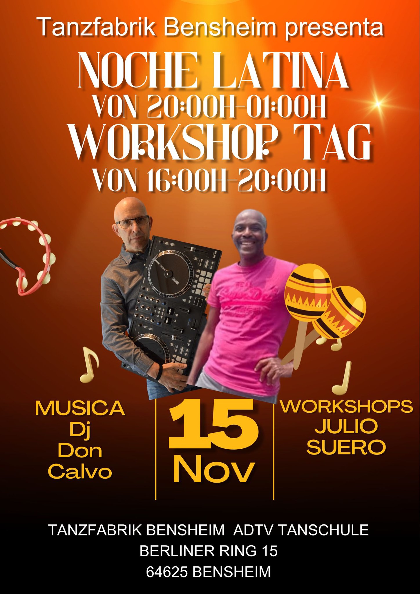 NOCHE LATINA&WORKSHOP DAY @TANZFABRIK BENSHEIM