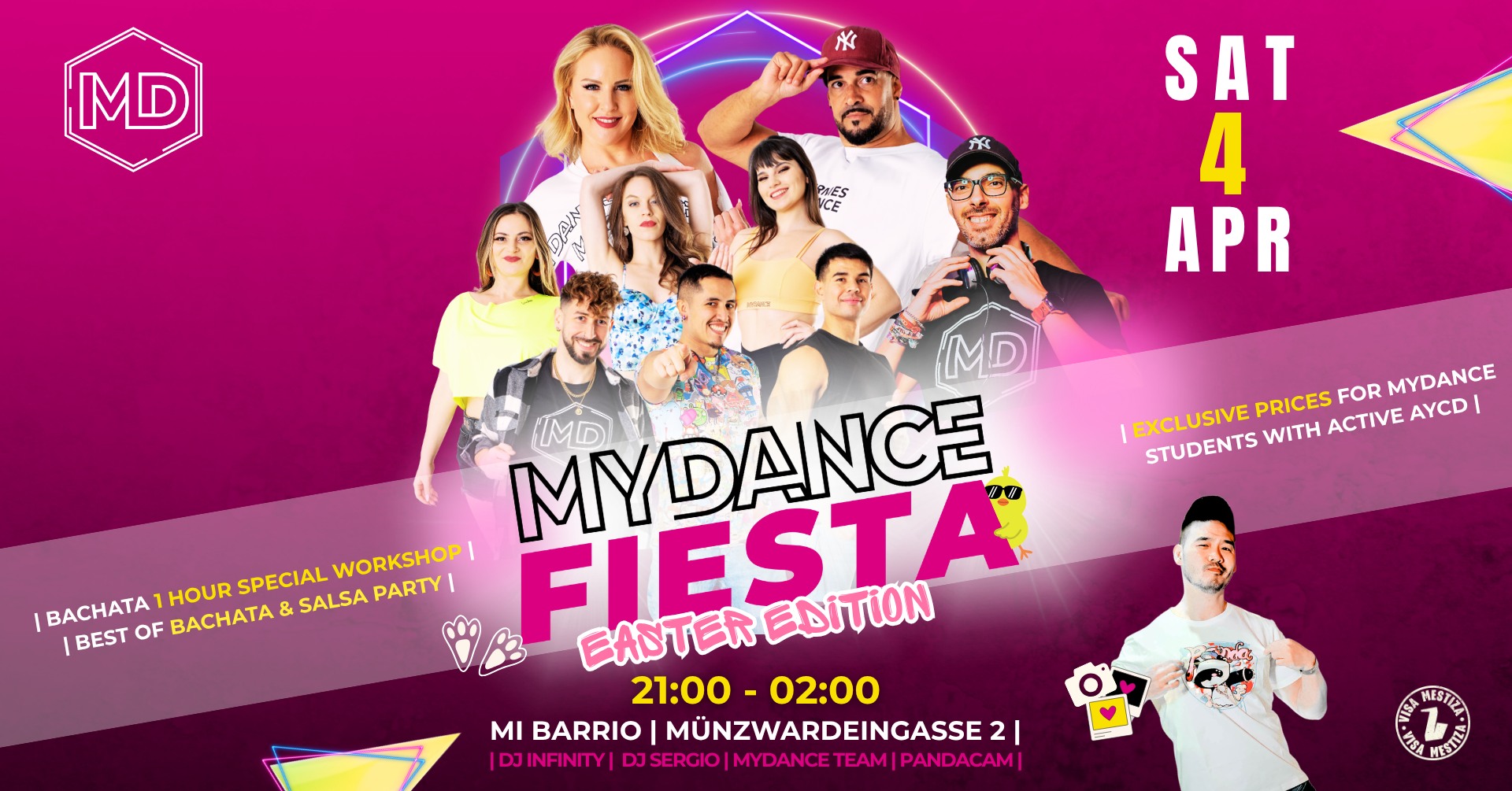 MYDANCE FIESTA Bachata & Salsa 4. APR