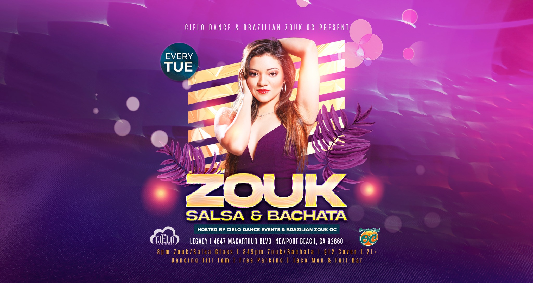 Bachata, Salsa, & Zouk Night@Legacy 2023!