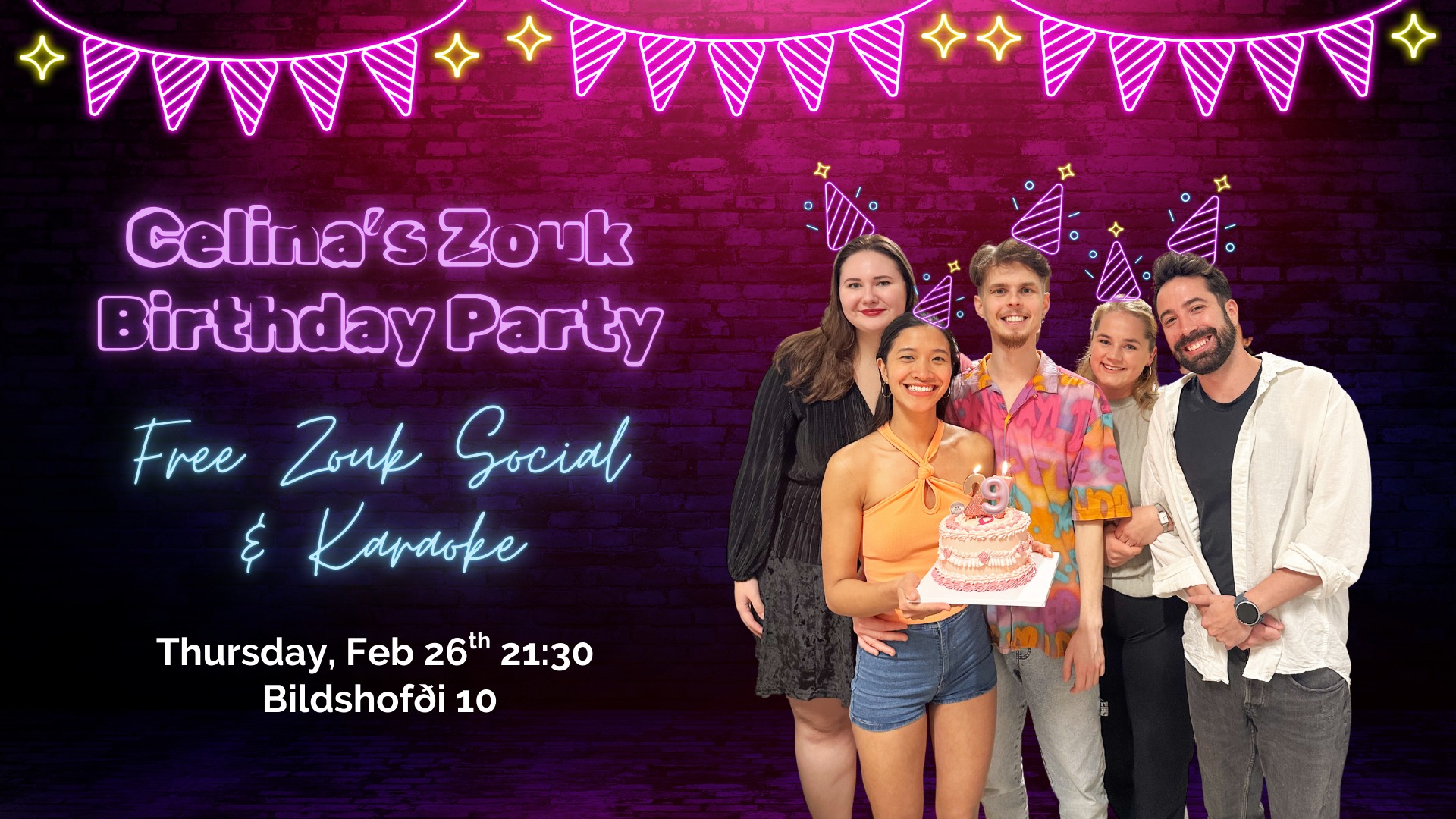 Celina's Zouk Birthday Party on Feb 26th!
