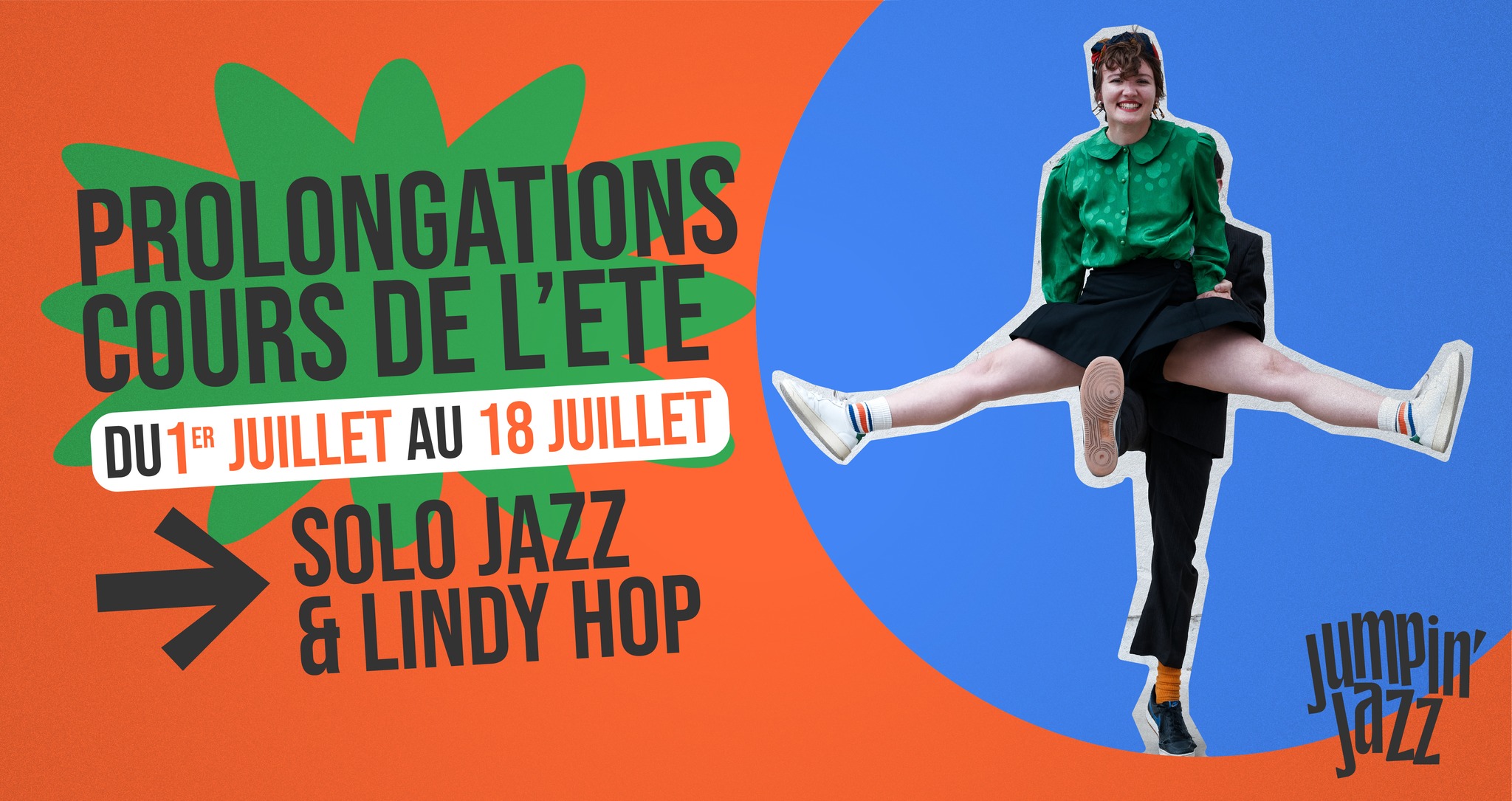 ⚽️ Prolongations ⚽️ Cours de l'été Solo Jazz & Lindy Hop avec Guillaume, Sylvain, Marion & guests ⭐️