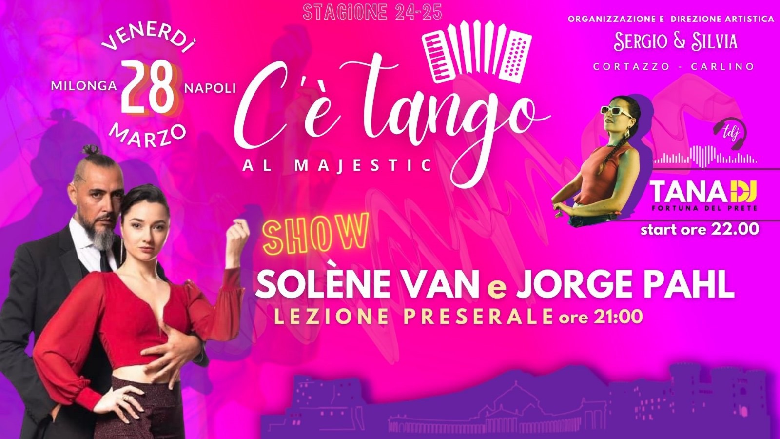 C’è Tango al majestic Venerdì 28 Marzo
