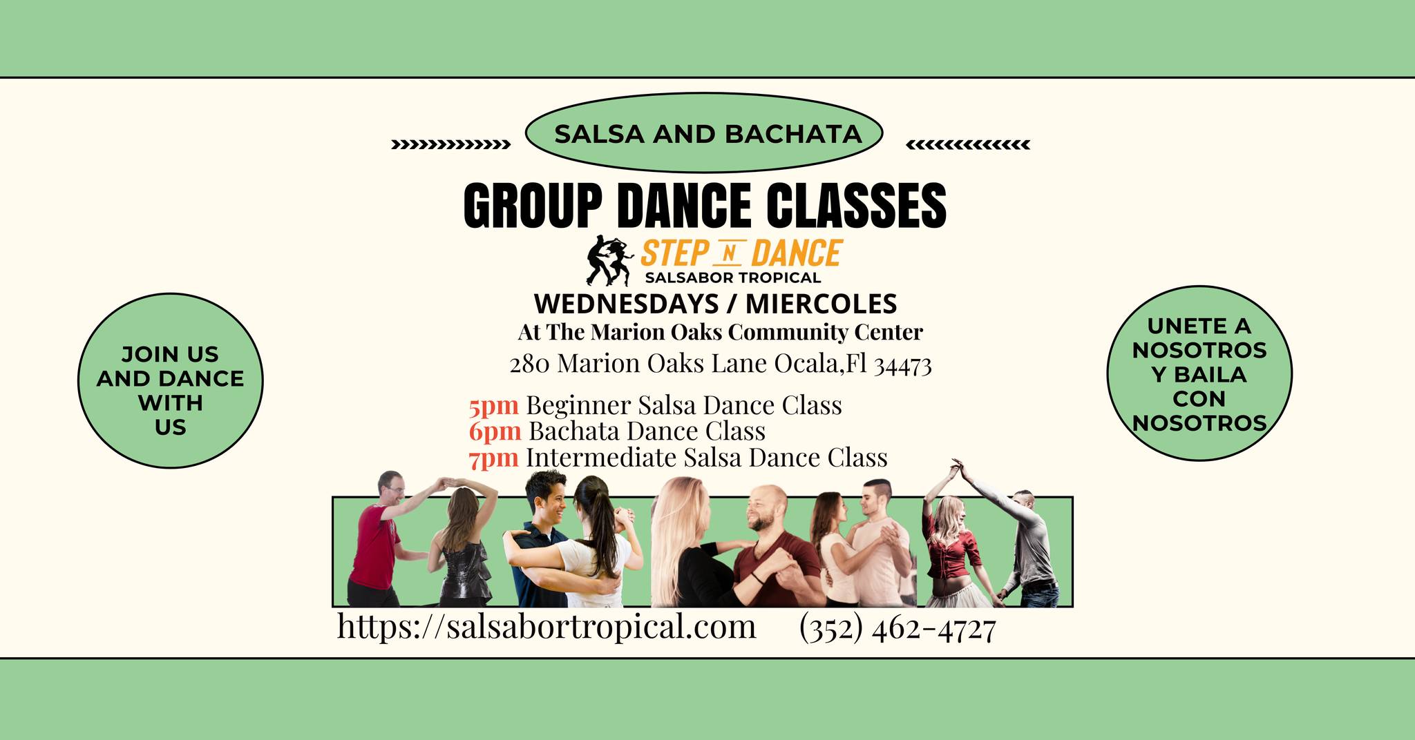 Salsa and Bachata Dance Classes Wednesdays Miercoles