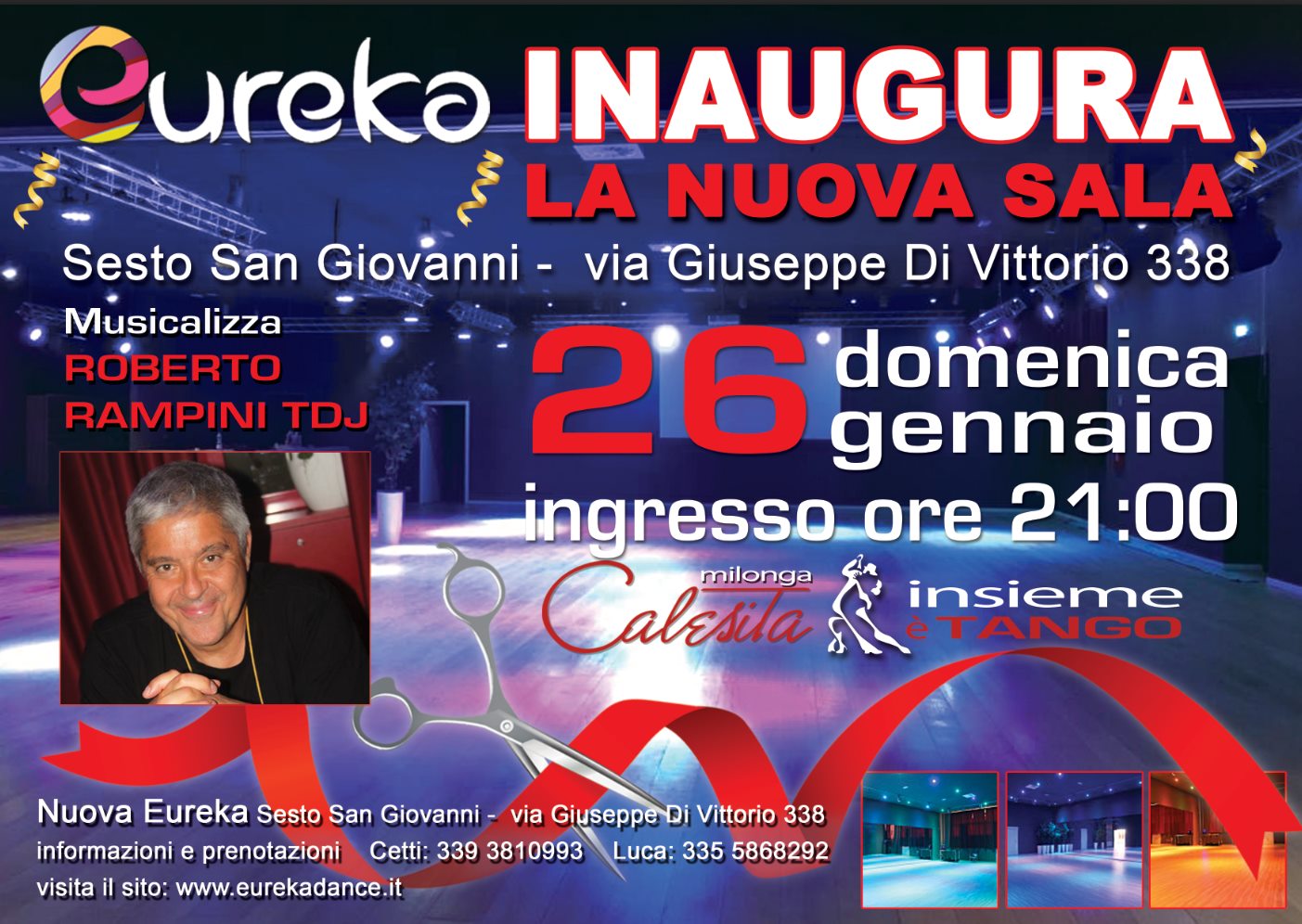 Inaugurazione Milonga nella Nuova Sala Eureka!
