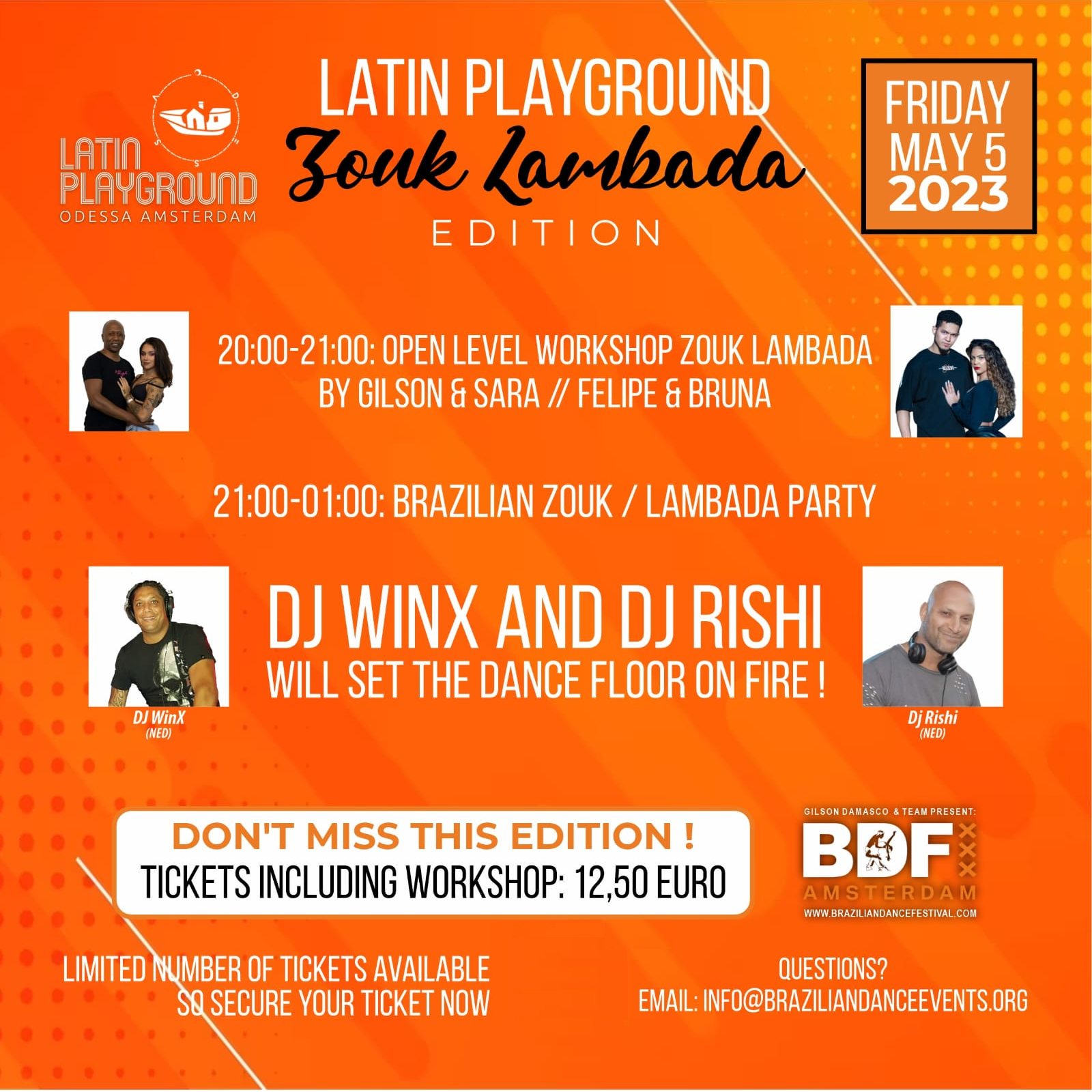 May 5th - Latin PlayGround Special ZoukLambada Edition