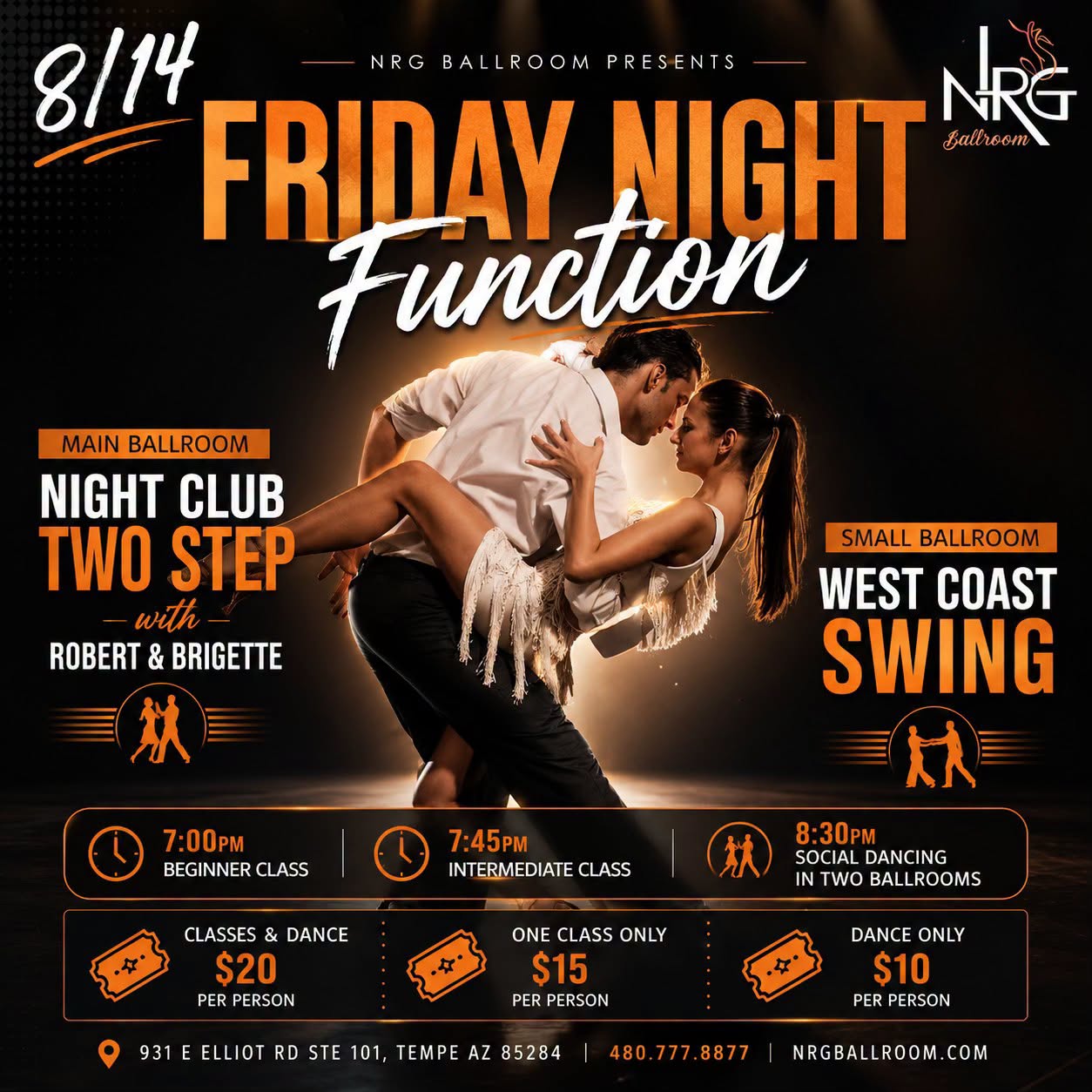 Friday Night Function: NIGHT CLUB TWO STEP & WCS