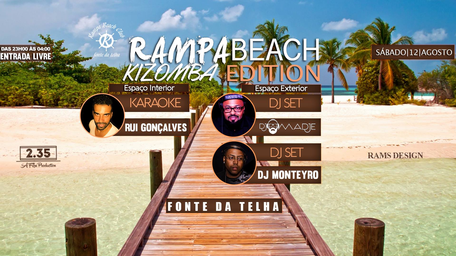 Rampa Beach Party - Kizomba Edition - 12 AGO