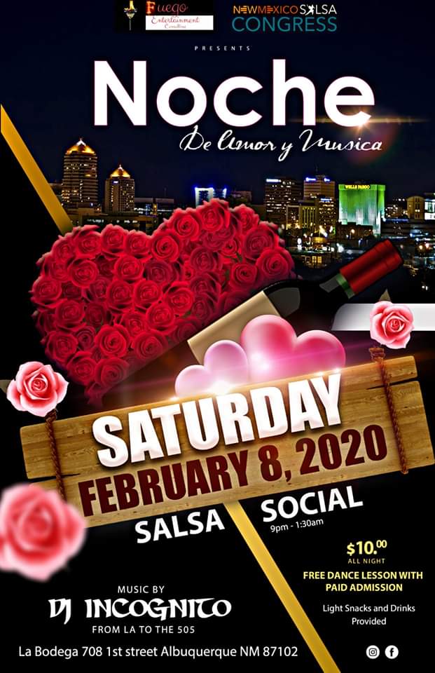 Noche De Amor Y Musica; Night of Love And Music Salsa Social