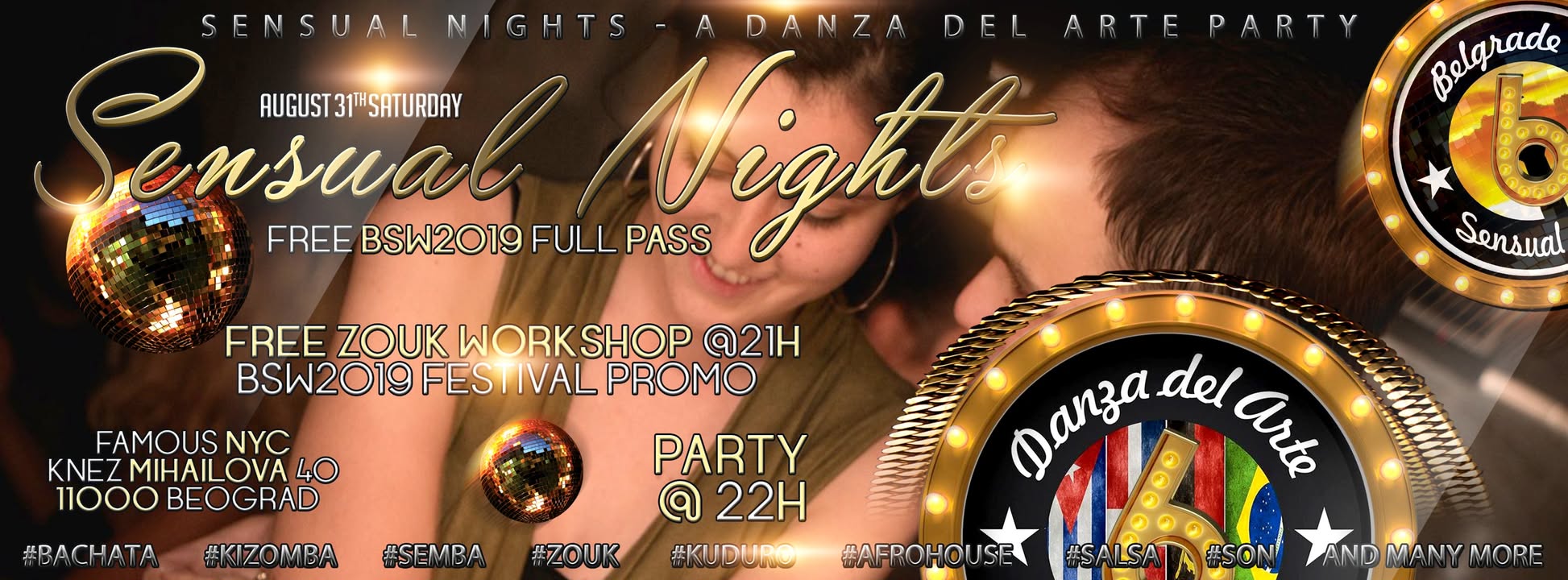 Sensual Nights 2019 - Last Free BSW 2019 Full Pass Draw in BG!