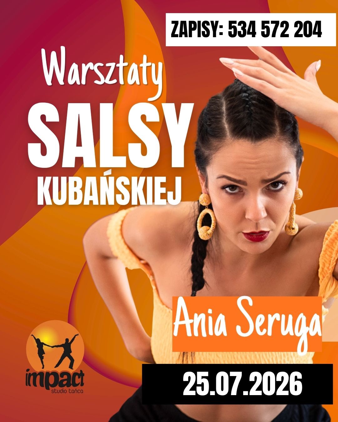 WARSZTATY SALSY KUBAŃSKIEJ Z ANIĄ SERUGĄ