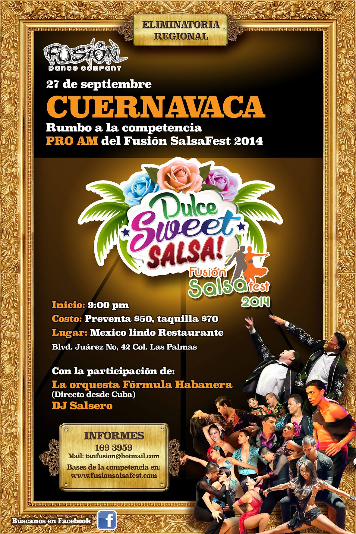 ELIMINATORIA CUERNAVACA PAREJAS PRO AM RUMBO A FUSION SALSAFEST