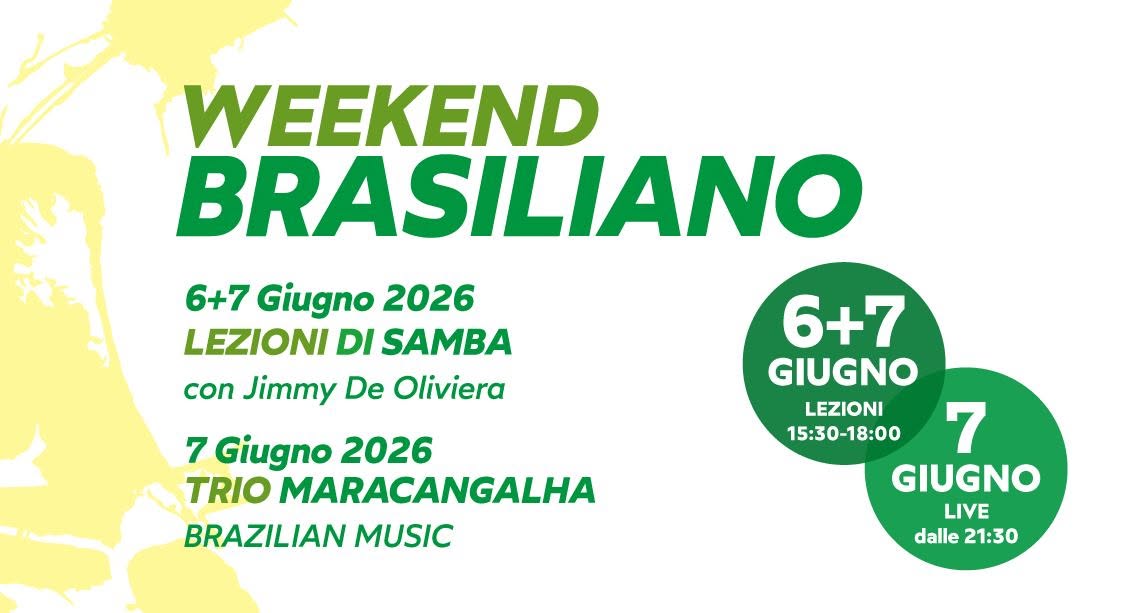 WEEKEND BRASILIANO con Jimmy de Oliveira + TRIO MARACANGALHA live