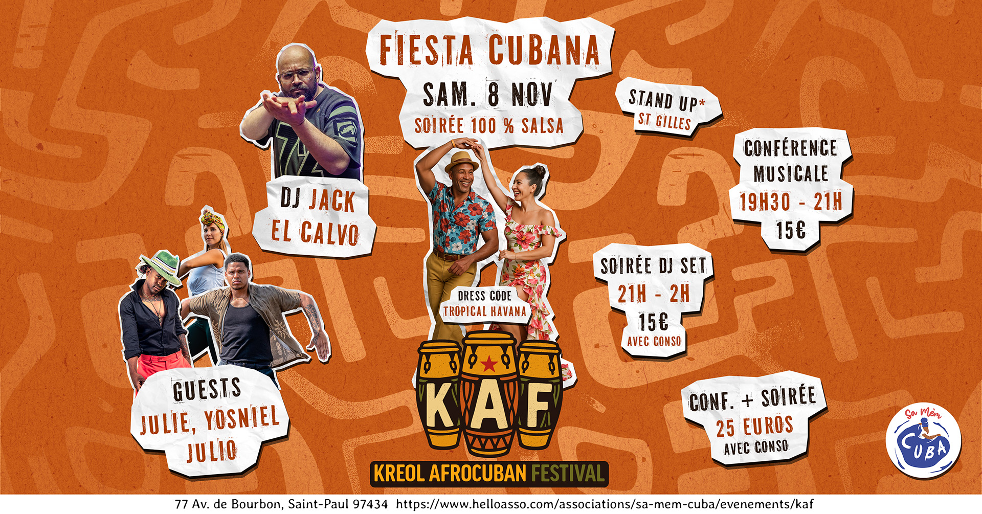 Fiesta Cubana - Soirée 100% Salsa - Conférence musicale - KAF