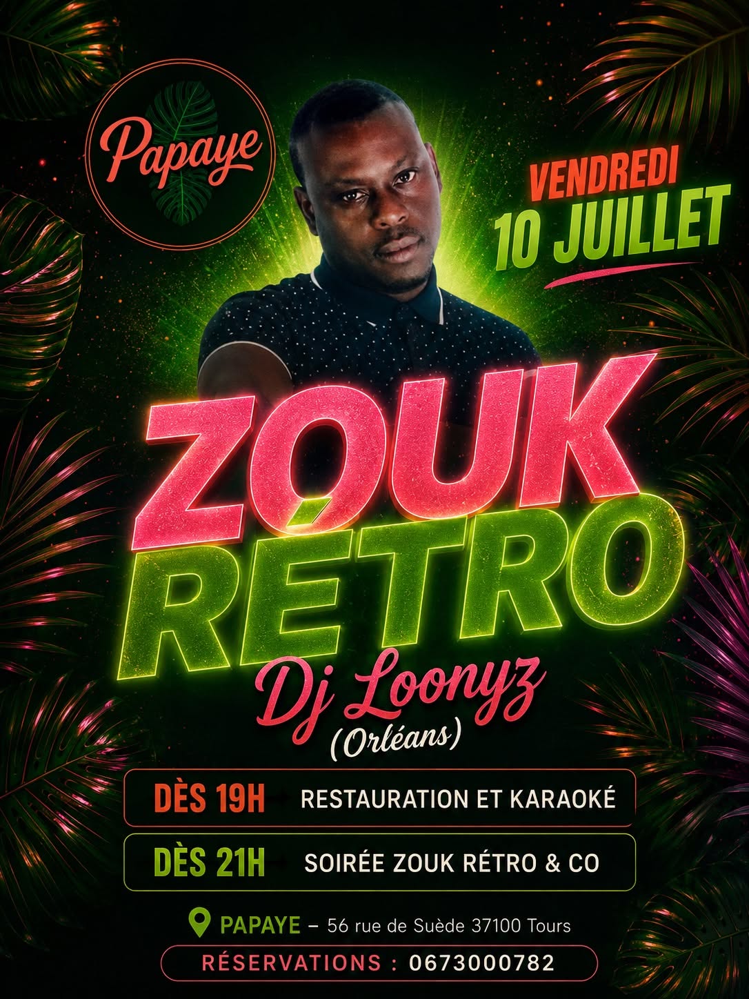 Soirée ZOUK RÉTRO au Papaye 🏝️