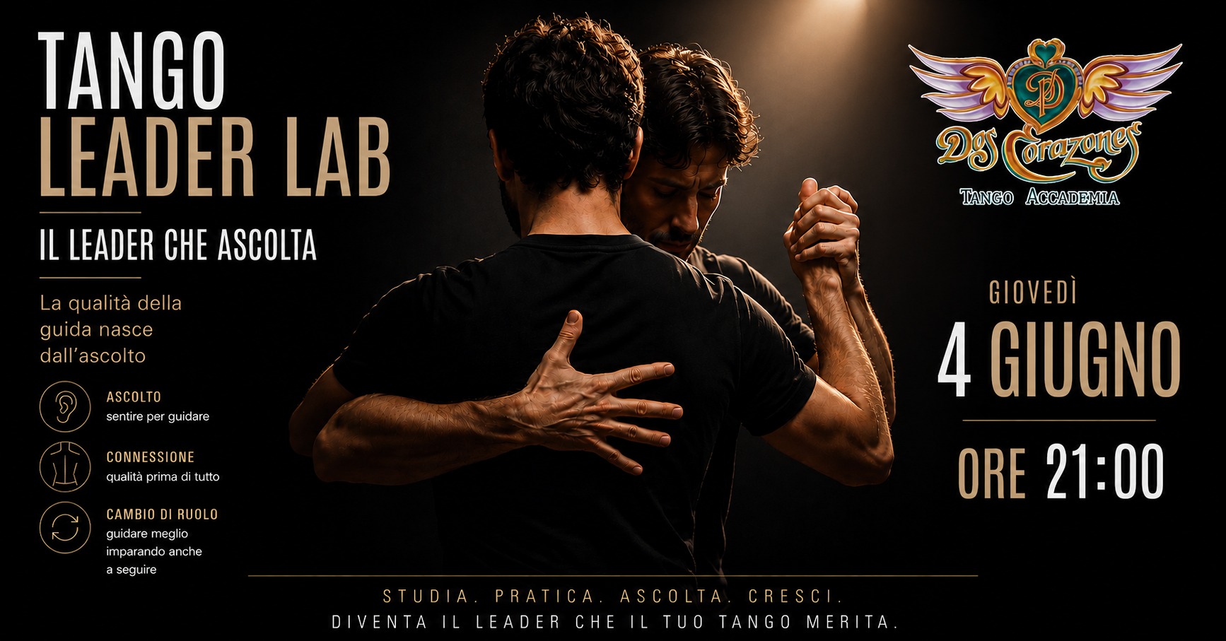 TANGO LEADER LAB: Il Leader Che Ascolta - 2 Corazones Tango Accademia Rimini