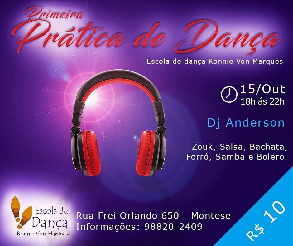 Primeira Prática da Escola de Dança Ronnie Von Marques