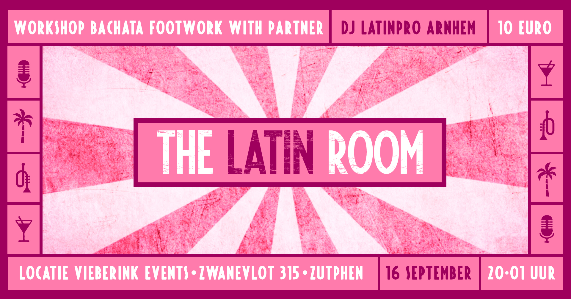 The Latin Room Party (met bachata workshop)