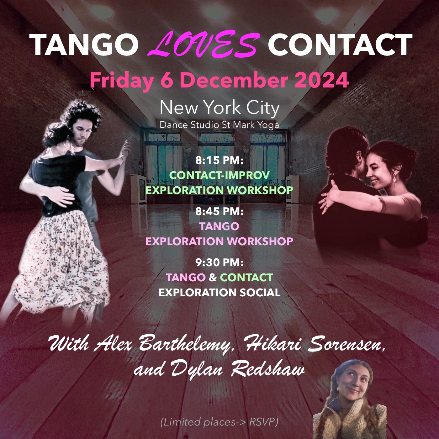 ❤️🌸 TANGO Loves CONTACT Party and Class 🌸❤️