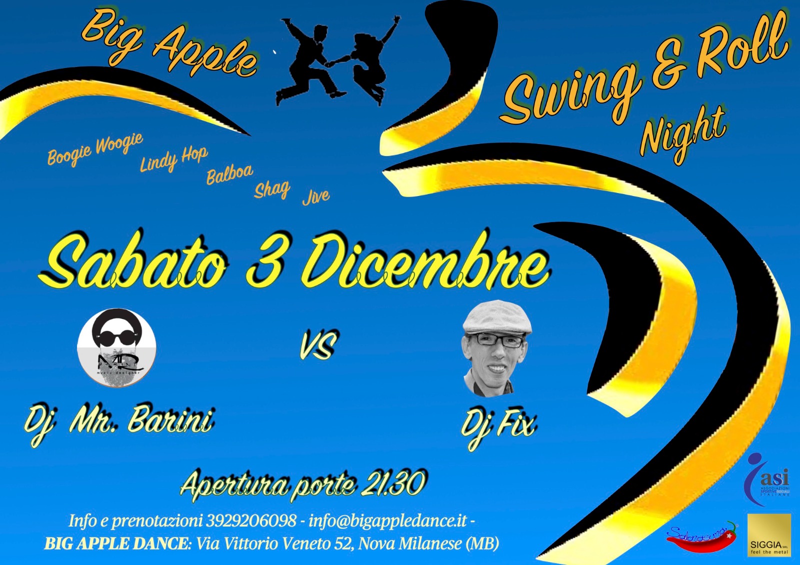Swing & Roll Party Night - DJ Fix & MR. Barini