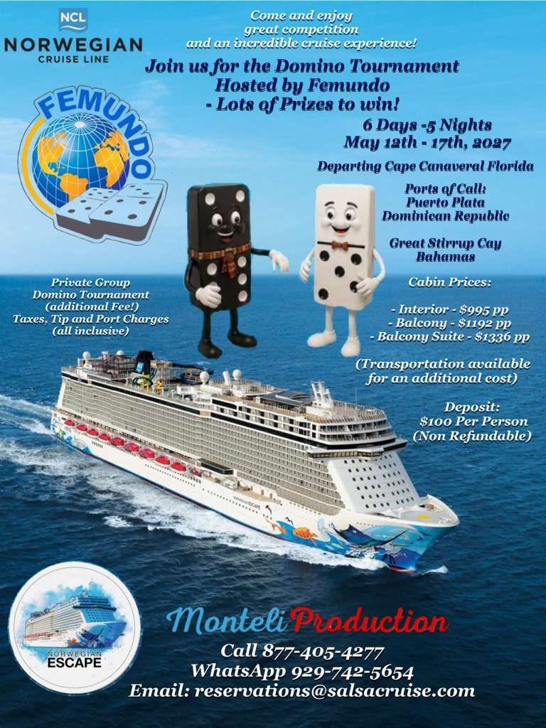¡Crucero de Dominó 2027 Para Todos!