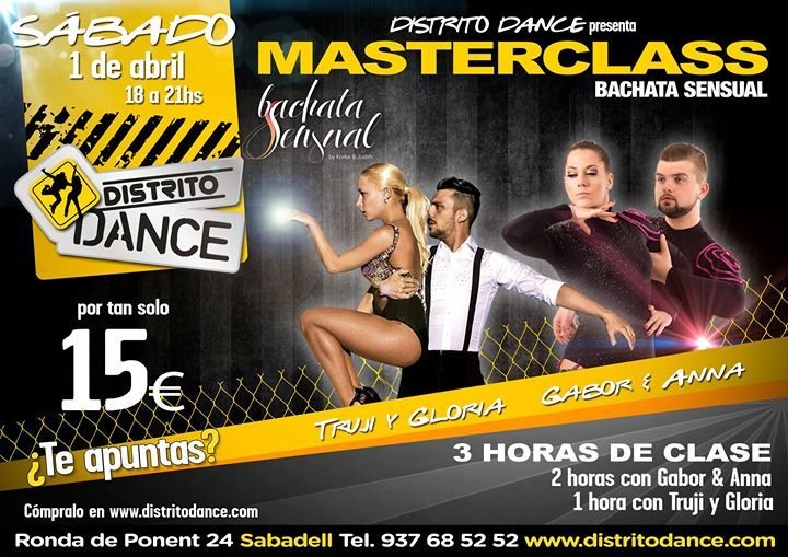 Masterclass de Bachata Sensual con Gabor & Anna y Truji & Gloria