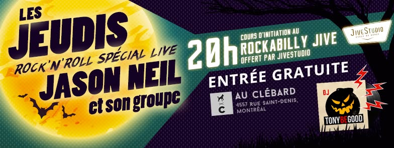 Jeudi Rock N Roll spécal live Halloween du Clébard