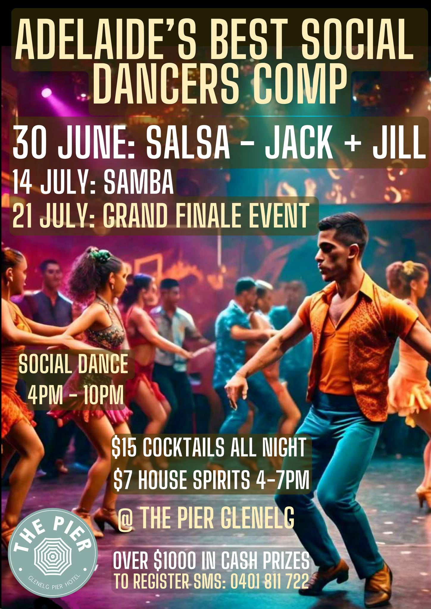 SALSA COMPETITION J&J this Sunday at The Pier, Glenelg