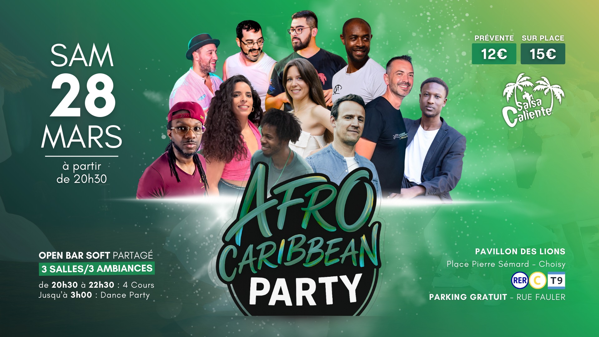 AFRO CARIBBEAN PARTY SAMEDI 28 MARS 🕺🏻✨