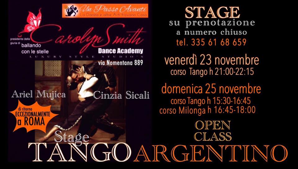 Los Mujica a Roma stage 23 11 & 25 11 Un Passo Avanti