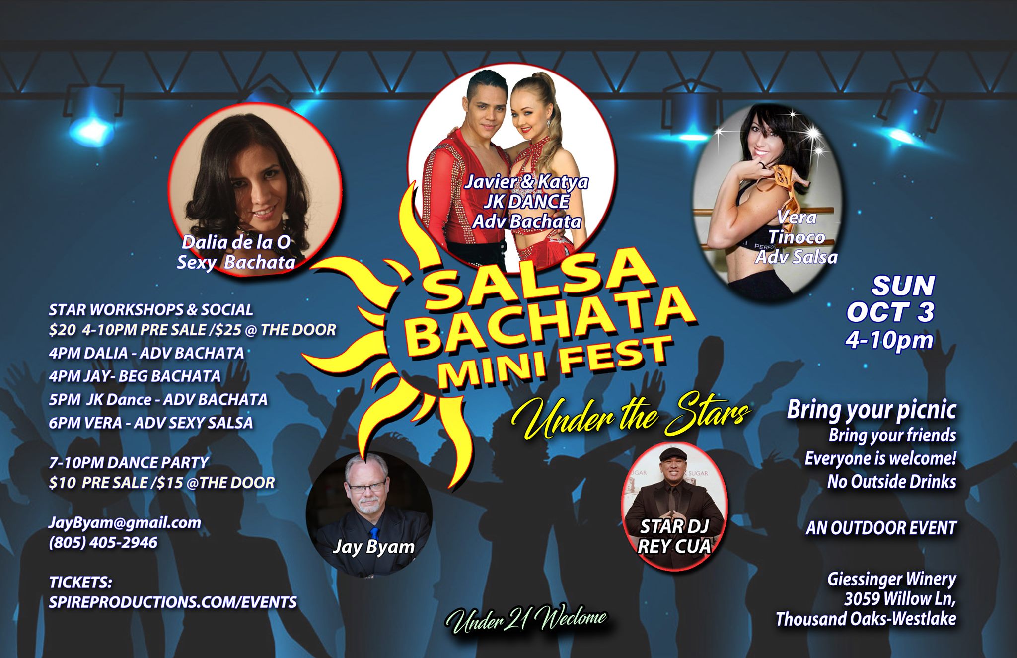 Salsa Bachata Mini Fest & Picnic Social Sun. Oct 3