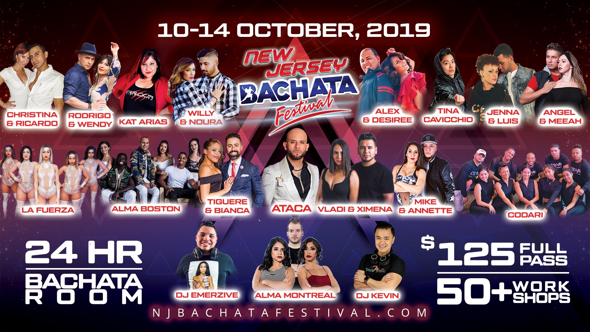 New Jersey Bachata Festival (Official Event), Oct 10-14 2019