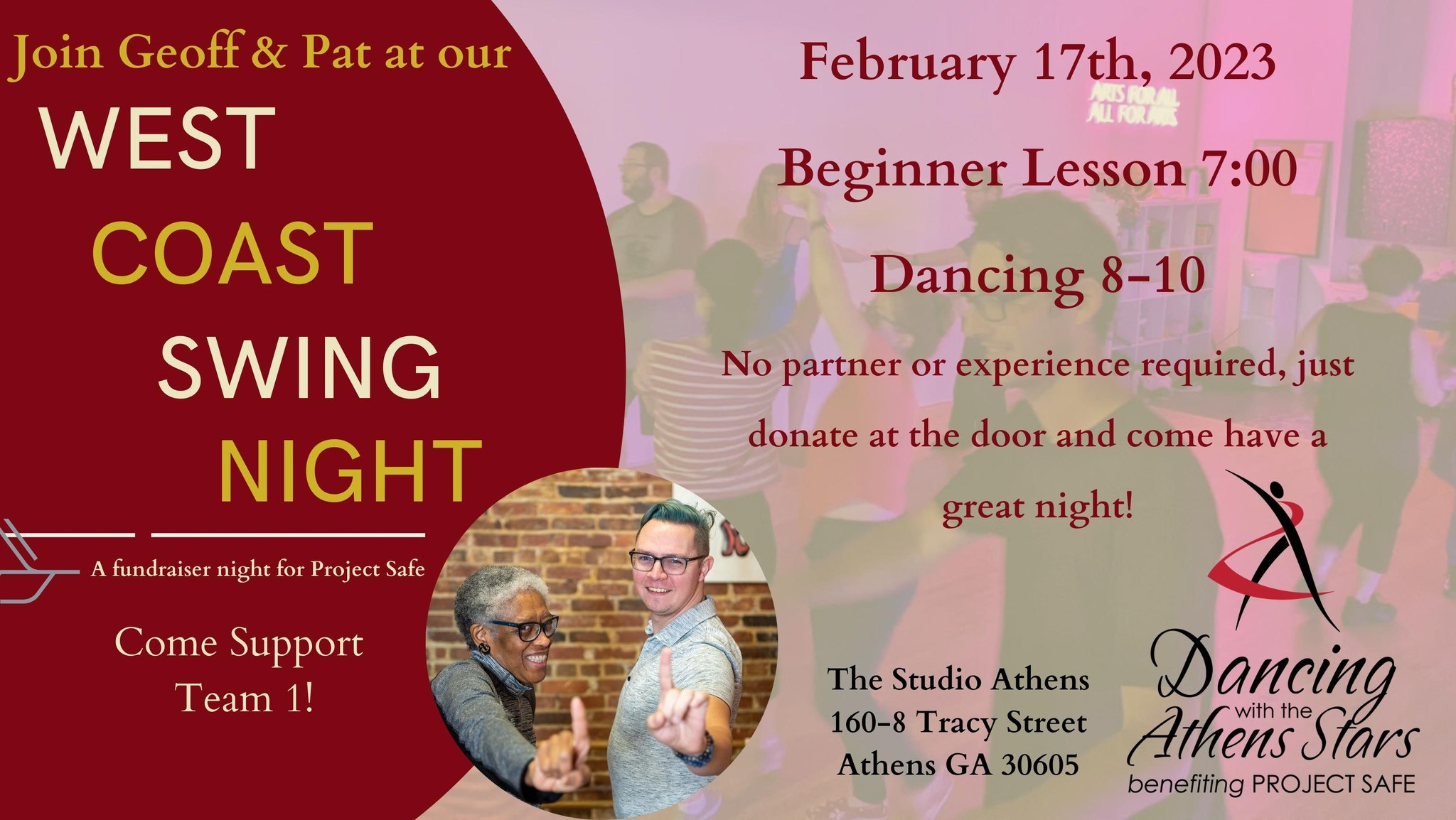 Friday West Coast Swing Dance Fundraiser