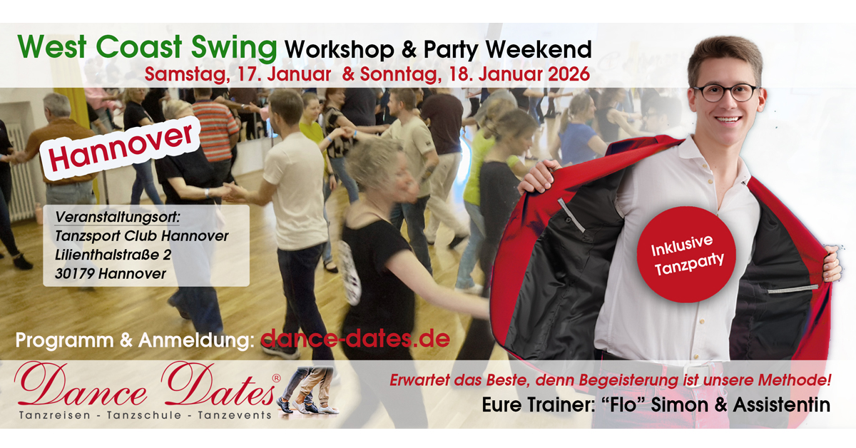 West Coast Swing Workshop- & Party-Weekend in Hannover