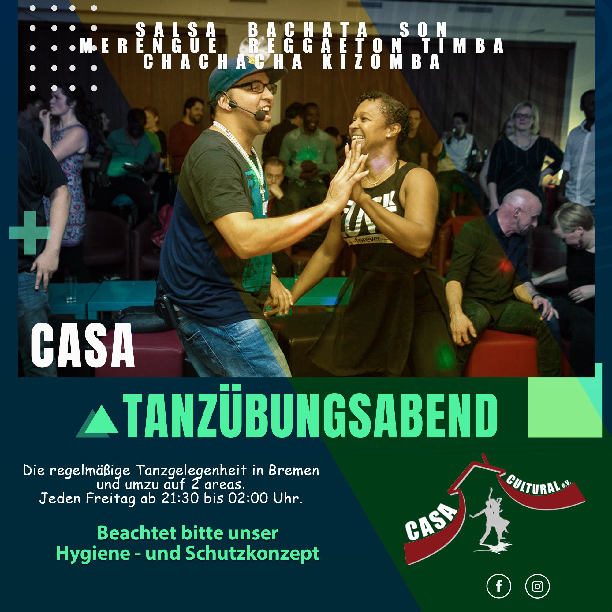 ★Latinos Salsa & Kizomba Night auf 2 Areas★