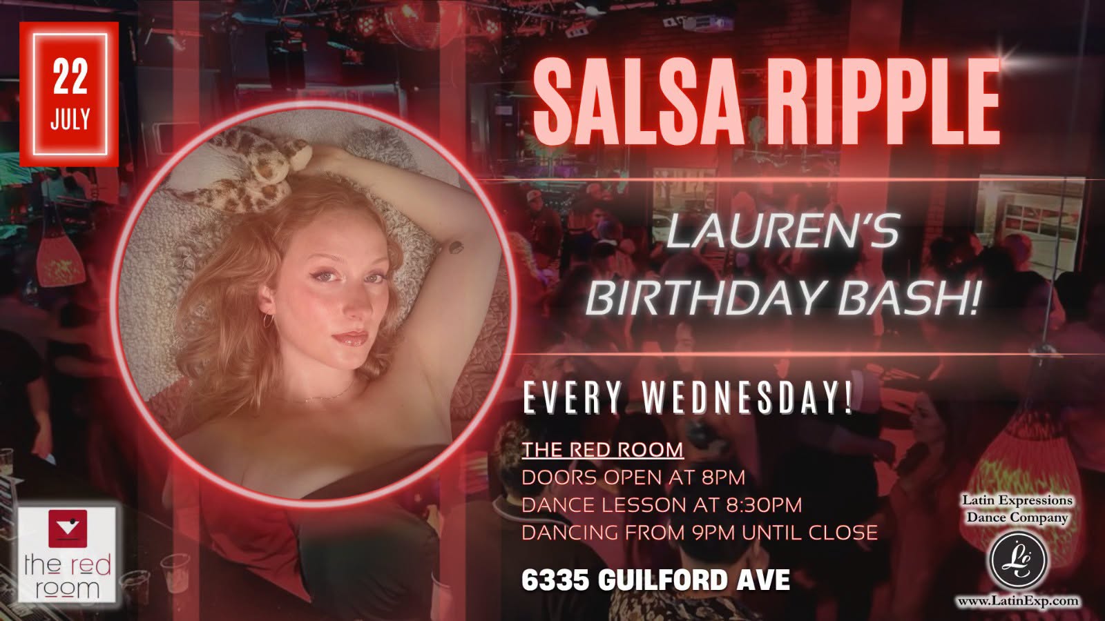 🥳🪩 Salsa Ripple - Lauren's Birthday Bash! 🪩🥳