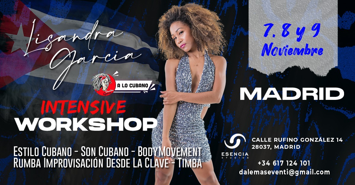 Talleres Intensivos de Salsa Cubana con Lisandra García, “A lo Cubano” 🕺💃🇨🇺