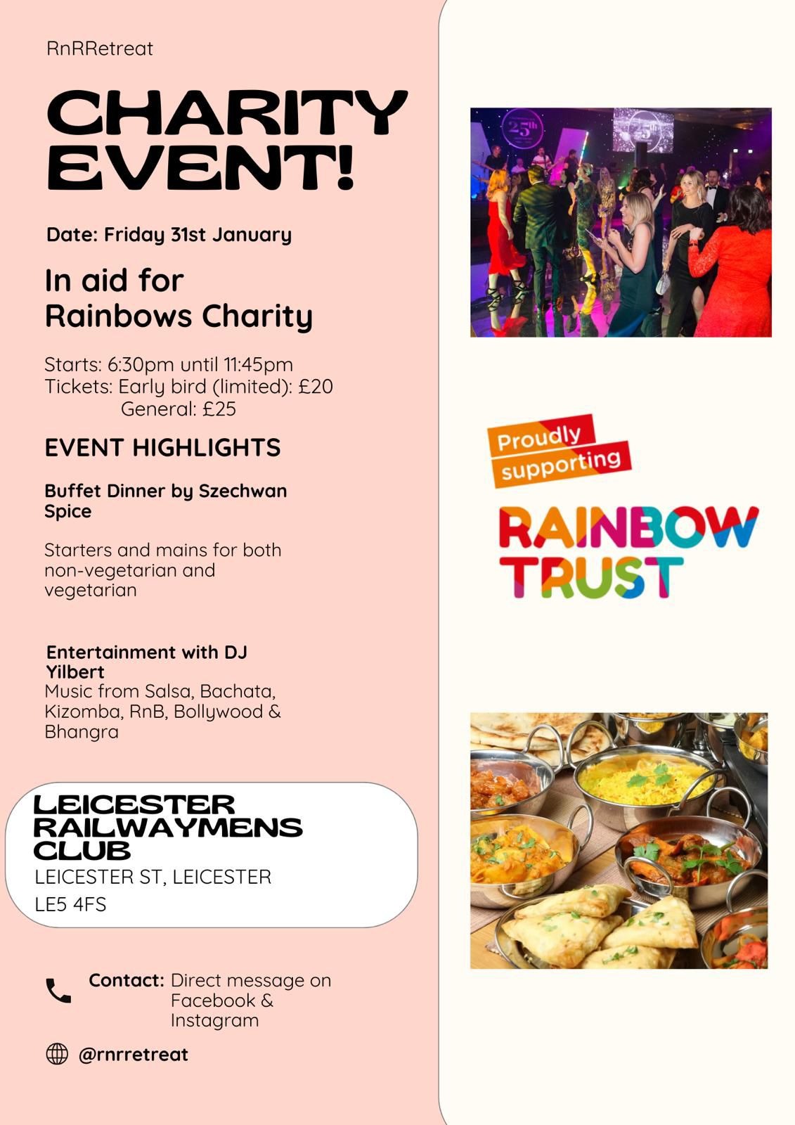 Charity event - fri 31st jan - AID 4 RAINBOWS charity - Dj EL LoCo