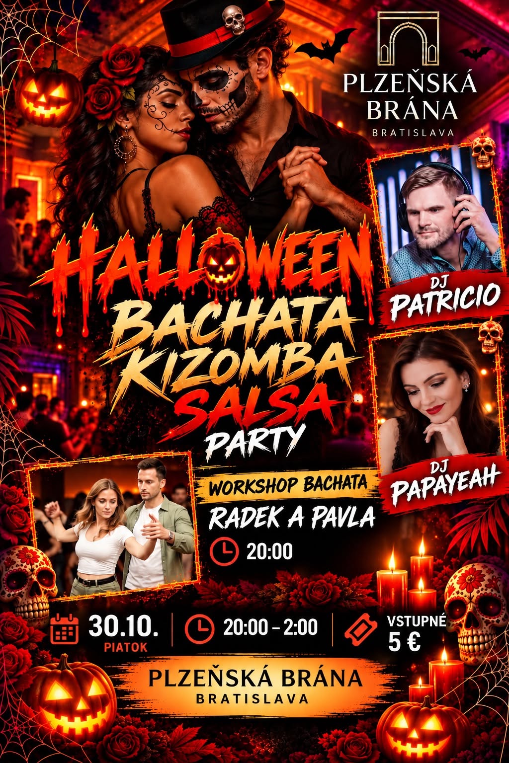 Haloween Bachata Kizomba Salsa party DJ Papayeah vs DJ Patricio