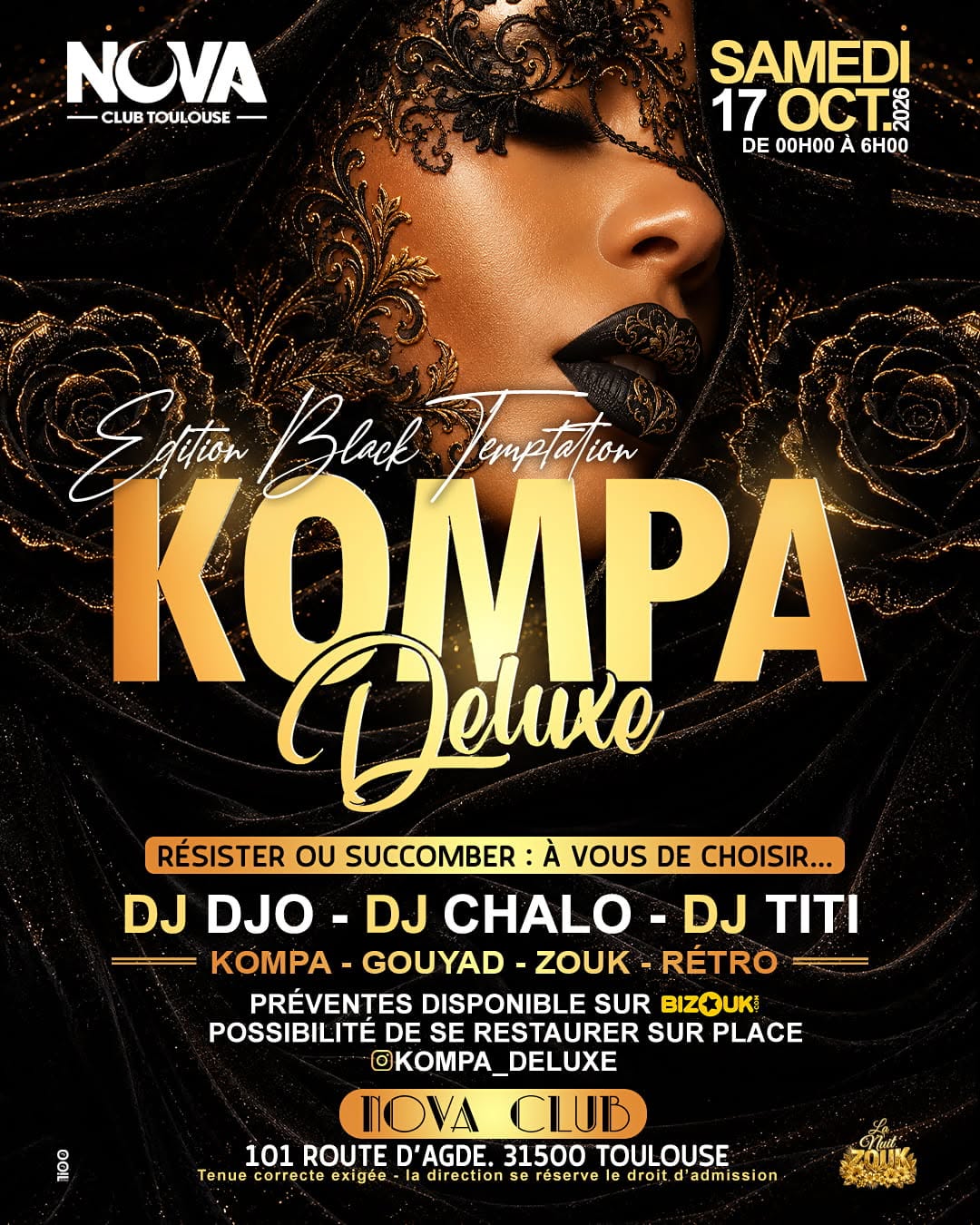 KOMPA DELUXE TOULOUSE ED. BLACK TEMPTATION