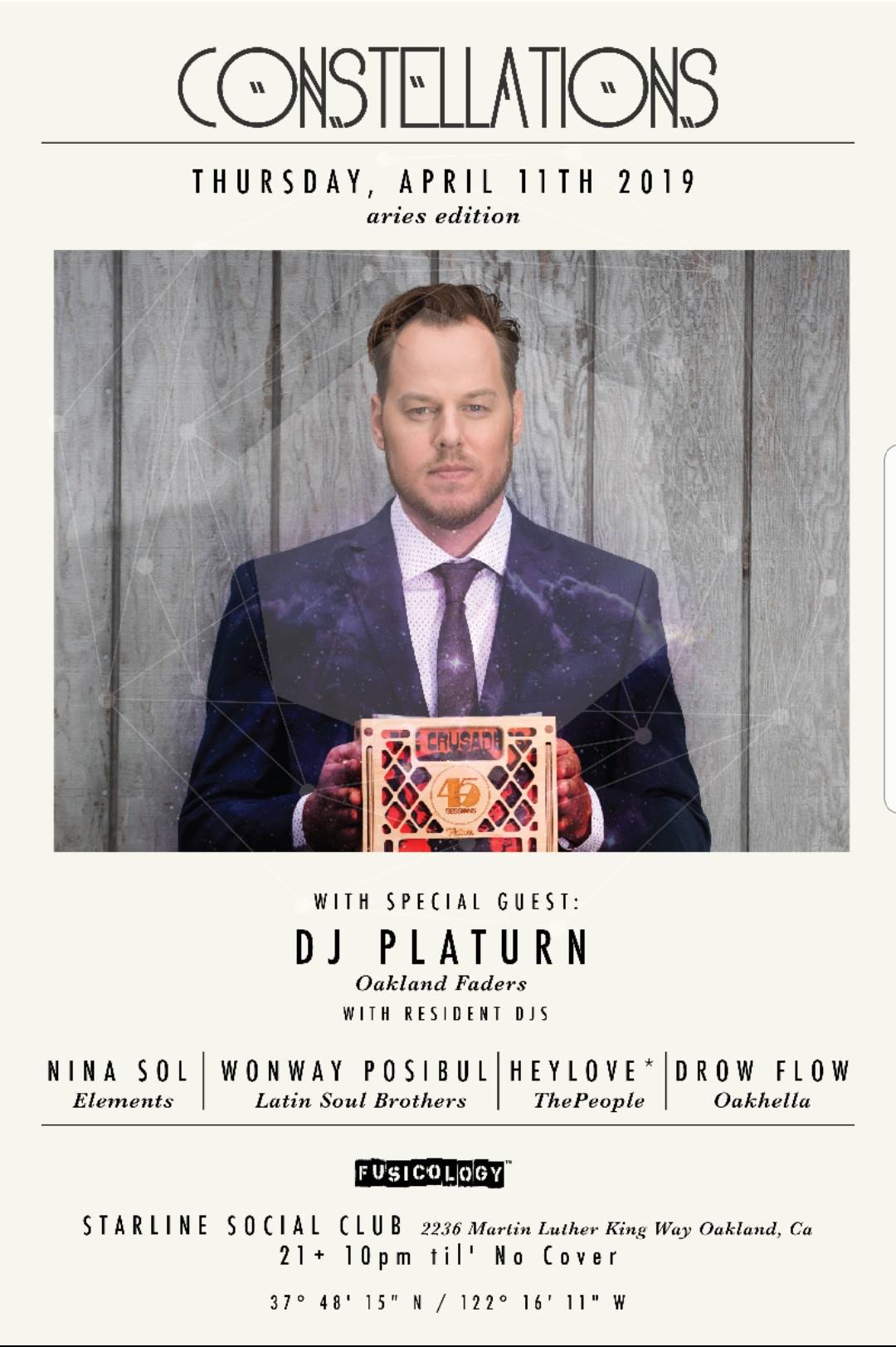 Constellations Aries Edition with DJ Platurn!