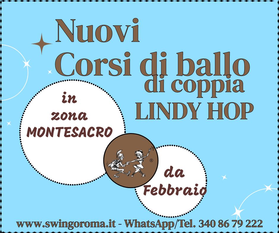 Corsi principianti primi passi e principianti plus Swing Dance Lindy Hop Roma Montesacro