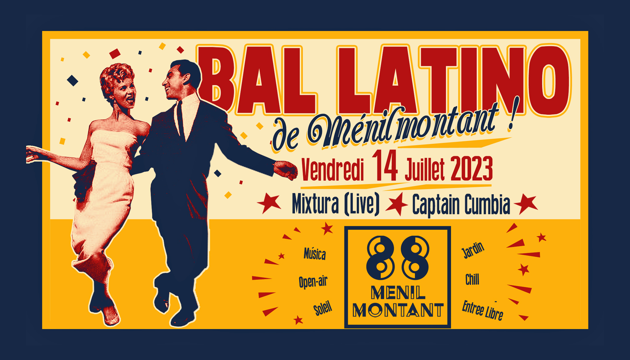 BAL LATINO DU 14 JUILLET À MÉNILMONTANT !