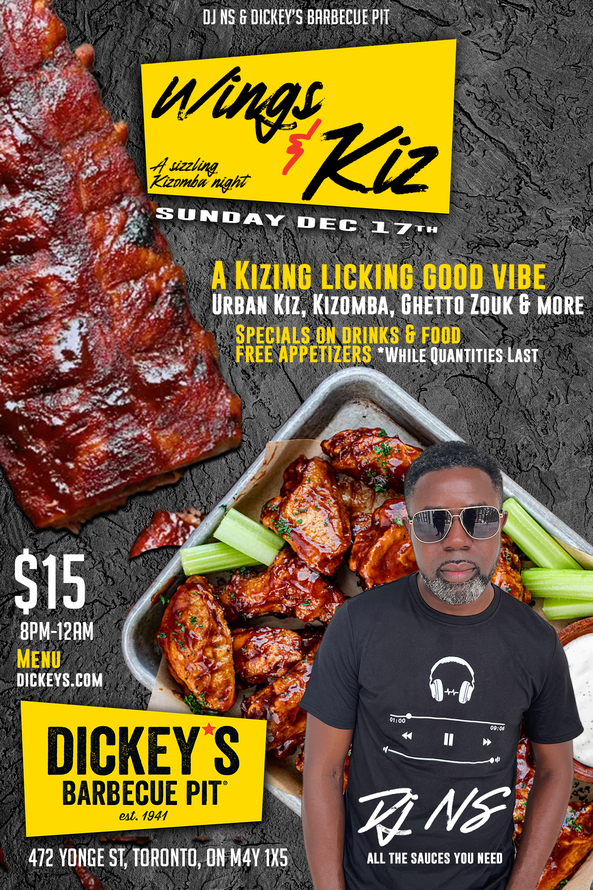 Wings & Kiz at Dickey's BBQ Pit