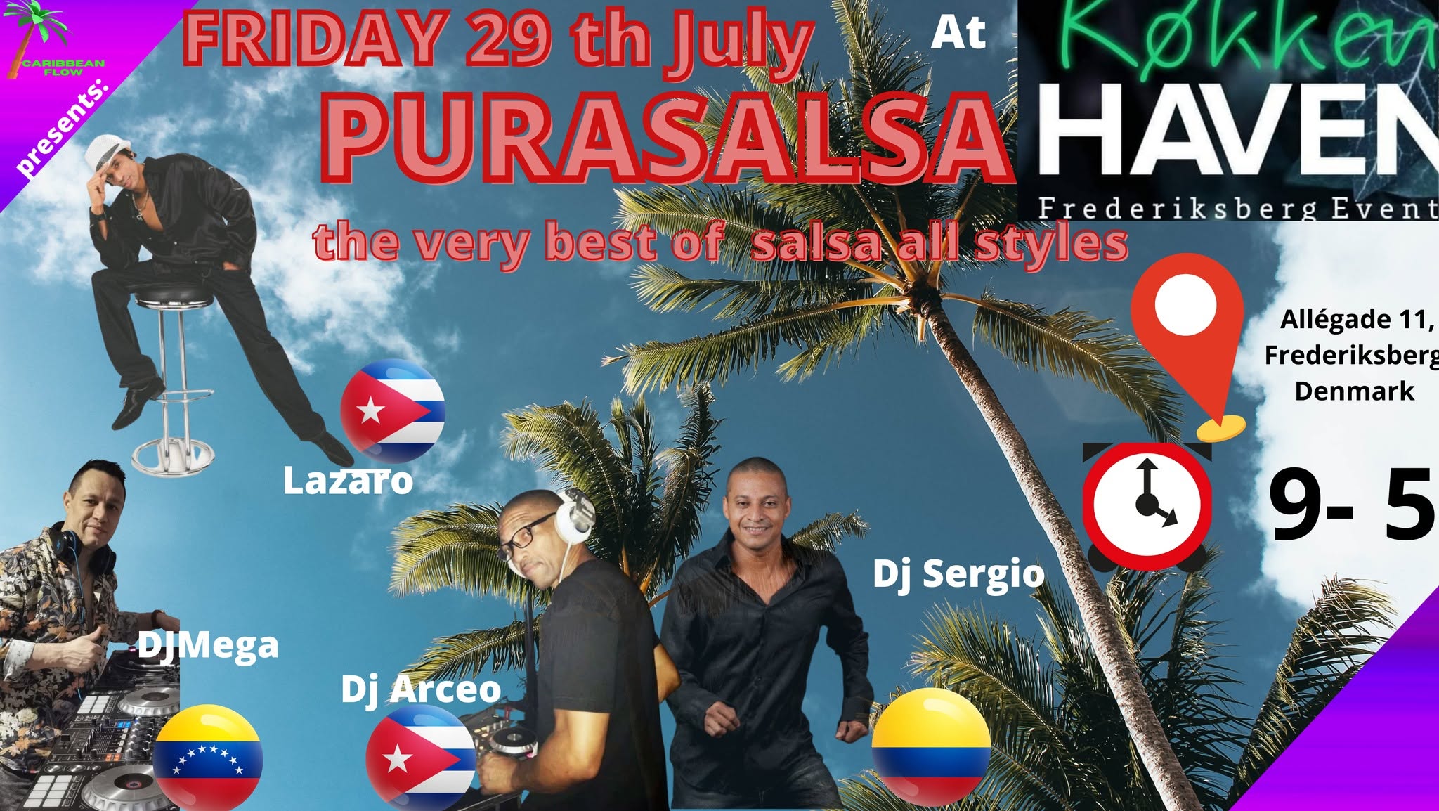 caribbean flow presents: BIG OPENING. PURASALSA.