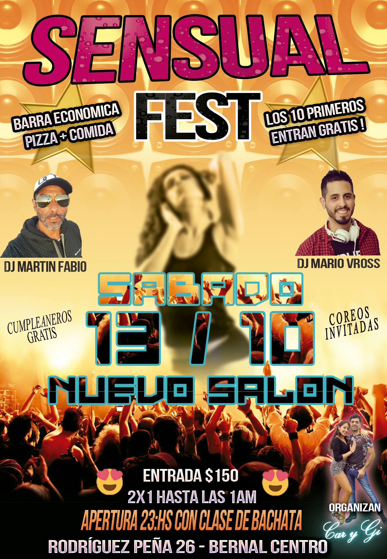 ★ Sensual Fest ★ sábado 13 10 ★ rodriguez peña 26 - bernal ★
