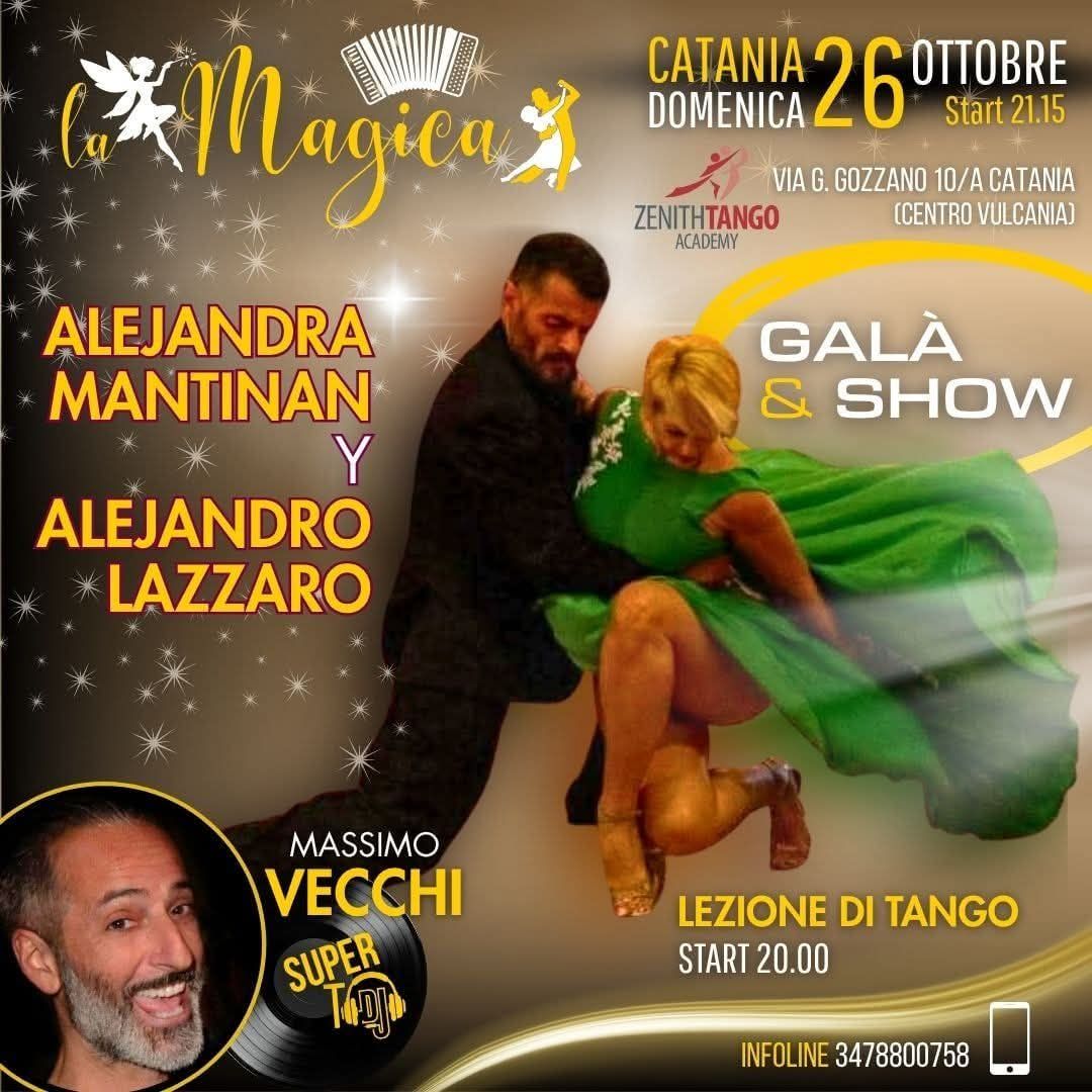 Domenica 26 Ottobre Speciale Galà ✨e Show dei Maestri Alejandra Mantignan & Alejandro Lazzaro a CT