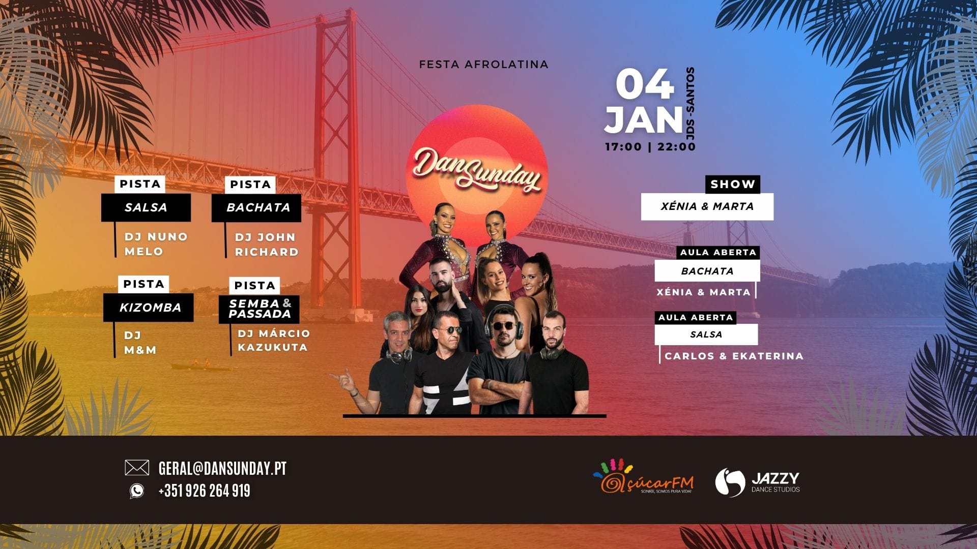 💥DanSunday Festa Afrolatina 04 JAN - 1ª FESTA DO ANO💥